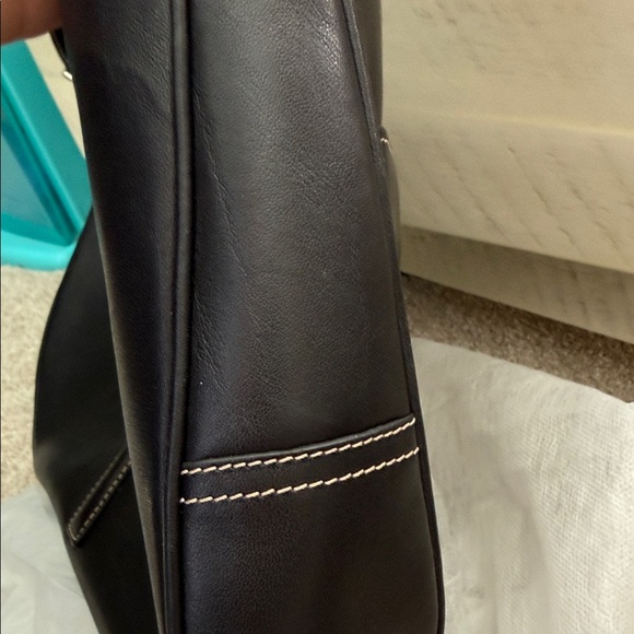 Coach Hamilton Y2K Clip Bag Elegant Black Leather 2001 - Picture 4 of 14